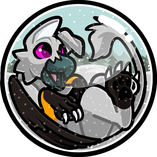 Rasiki Gryphon in a snow globe